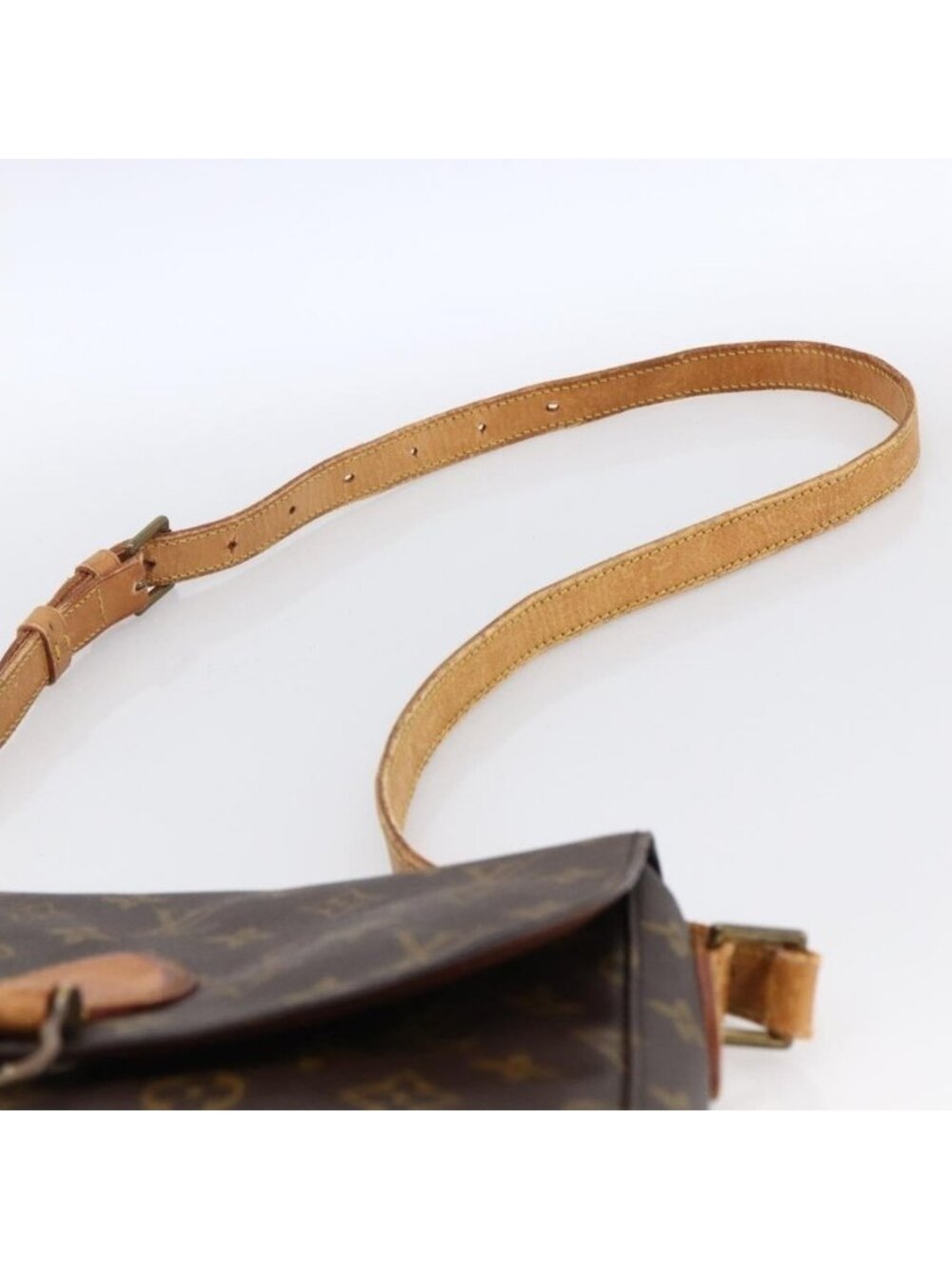 Authentic LOUIS VUITTON Monogram Saint Cloud GM Shoulder Bag M51242 LV - Picture 14 of 16